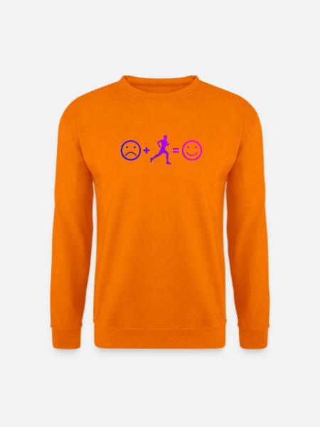 Geschenkidee für einen Running mit Running - Unisex Pullover - Orange