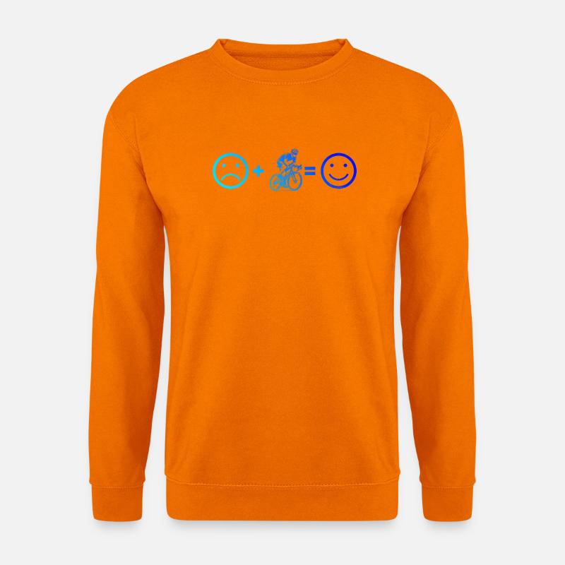 Klare Roadbike Botschaft - Unisex Pullover - Orange