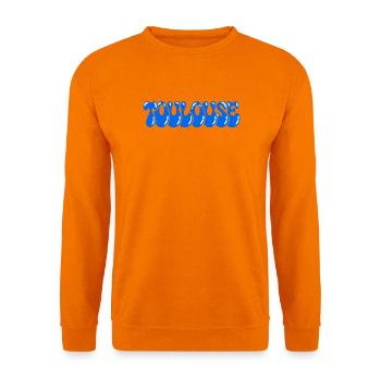 Toulouse-Blaue Himmelblase - Unisex Pullover - Orange - Vorne