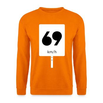69 km/h - Unisex Pullover - Orange - Vorne