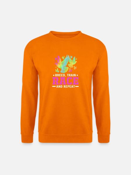 Tauben Taube - Unisex Pullover - Orange