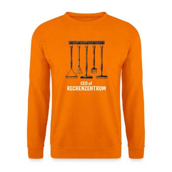 CEO of Rechenzentrum lustige Sprüche Gärtner - Unisex Pullover - Orange - Vorne