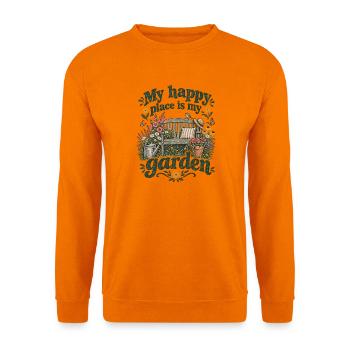 Gartenruhe: Garten Lover Geschenkidee - Unisex Pullover - Orange - Vorne