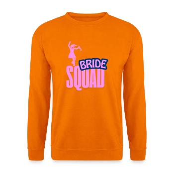 Bride Squad Celebration Clipart - Unisex Sweatshirt - orange - Front