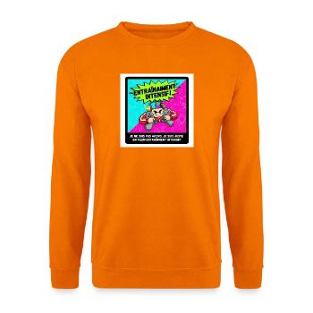 Intensives Gamer-Training - Unisex Pullover - Orange - Vorne