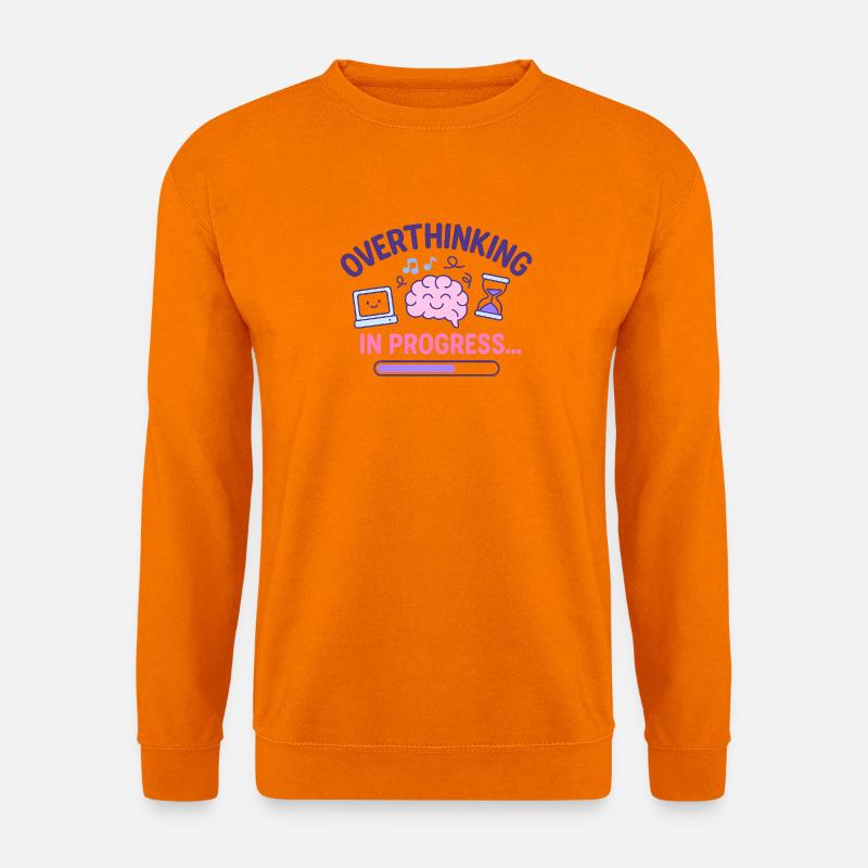 Überdenken im Gange - Unisex Pullover - Orange