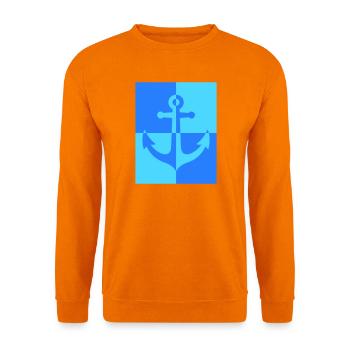 Ancre - Sweat-shirt Unisexe - orange - Devant