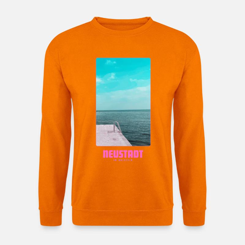 Neustadt in Holstein _ Ostsee  - Unisex Pullover - Orange