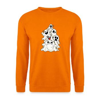 Halloween Geister lustig Gespenster Kostüm Familie - Unisex Pullover - Orange - Vorne