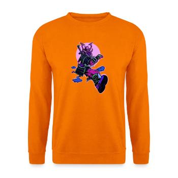 Samurai-Läufer - Unisex Pullover - Orange - Vorne