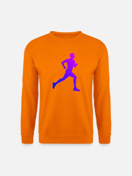 Geschenkidee für einen Running mit Running - Unisex Pullover - Orange