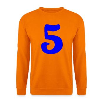 5. JUBILÄUM. 5 JAHRE. 5. JUBILÄUM. KIND - Unisex Pullover - Orange - Vorne