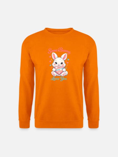 Osterhase in der Brusttasche - Unisex Pullover - Orange