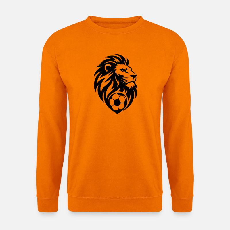 Leo mit Fußball - Unisex Pullover - Orange
