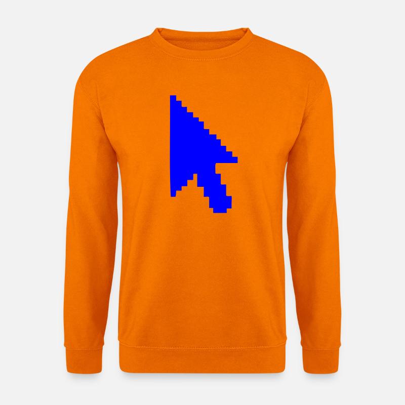 Pointer Mouse Silhouette - Unisex Sweatshirt - orange