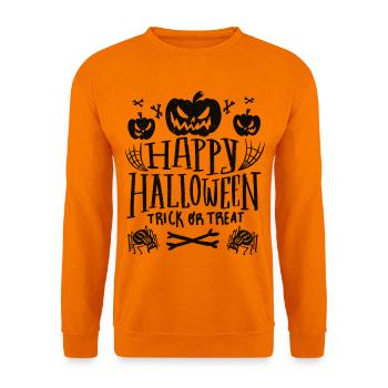 Verfluchter Kürbis Süßes oder Saures - Unisex Pullover - Orange - Vorne