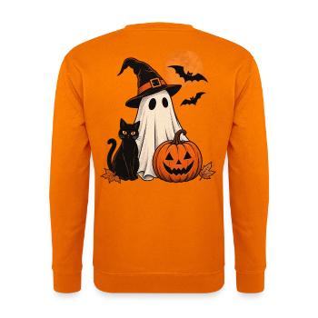Süßer Spuk: Dein magischer Halloween-Moment - Unisex Pullover - Orange - Hinten