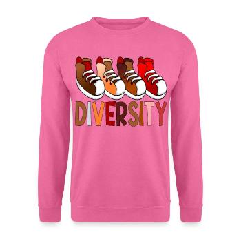 Diversity-Schuhe - Unisex Pullover - Pink - Vorne