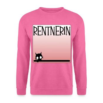 Katzen Rentnerin - Rente - Unisex Pullover - Pink - Vorne