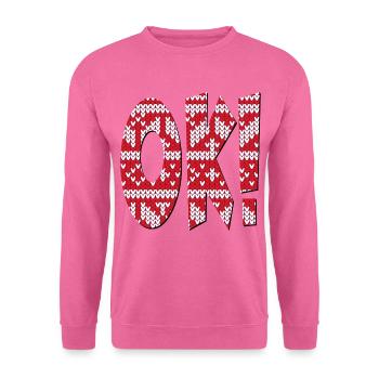 STRICKMUSTER OK - Unisex Pullover - Pink - Vorne