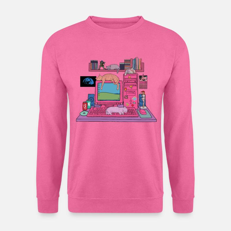 Vaporwave Nostalgia V01 - Unisex Pullover - Pink