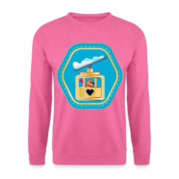WASSERSCHWEINE SKISPORT GONDELBAHNKABINE - Unisex Pullover - Pink - Vorne