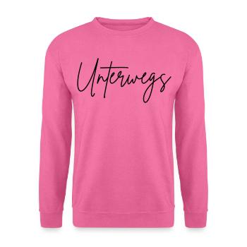 Unterwegs - Unisex Pullover - Pink - Vorne