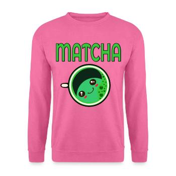 KAWAII MATCHA GRÜNER TEE - Unisex Pullover - Pink - Vorne