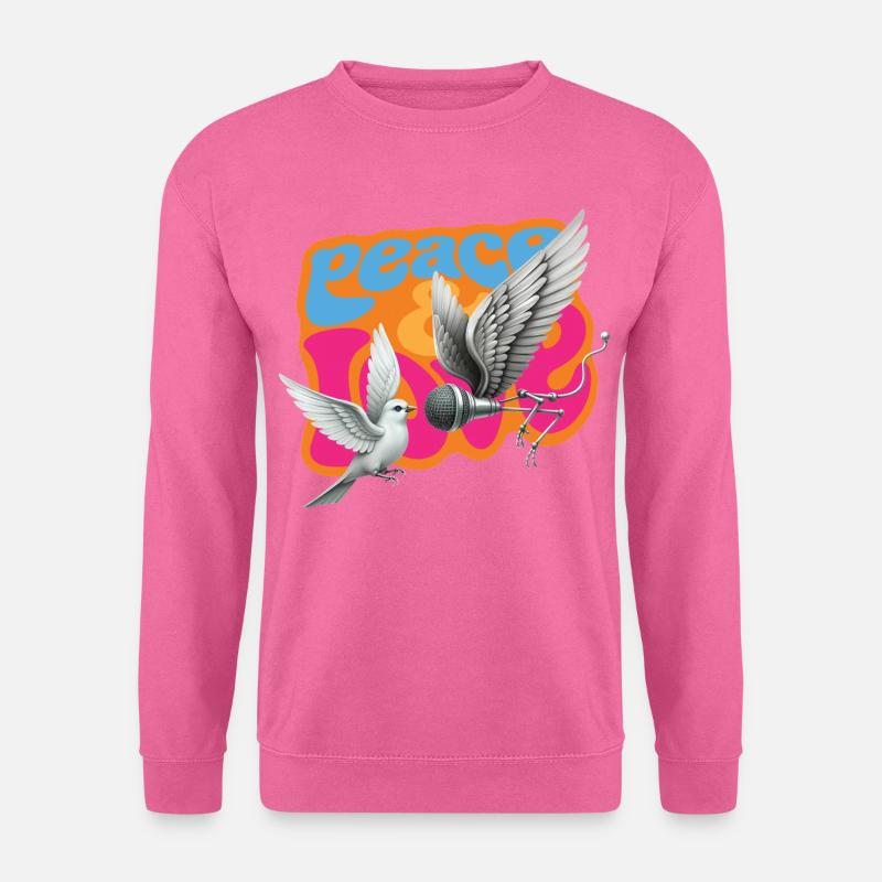 TAUBENINTERVIEW – Frieden & Liebe - Unisex Pullover - Pink