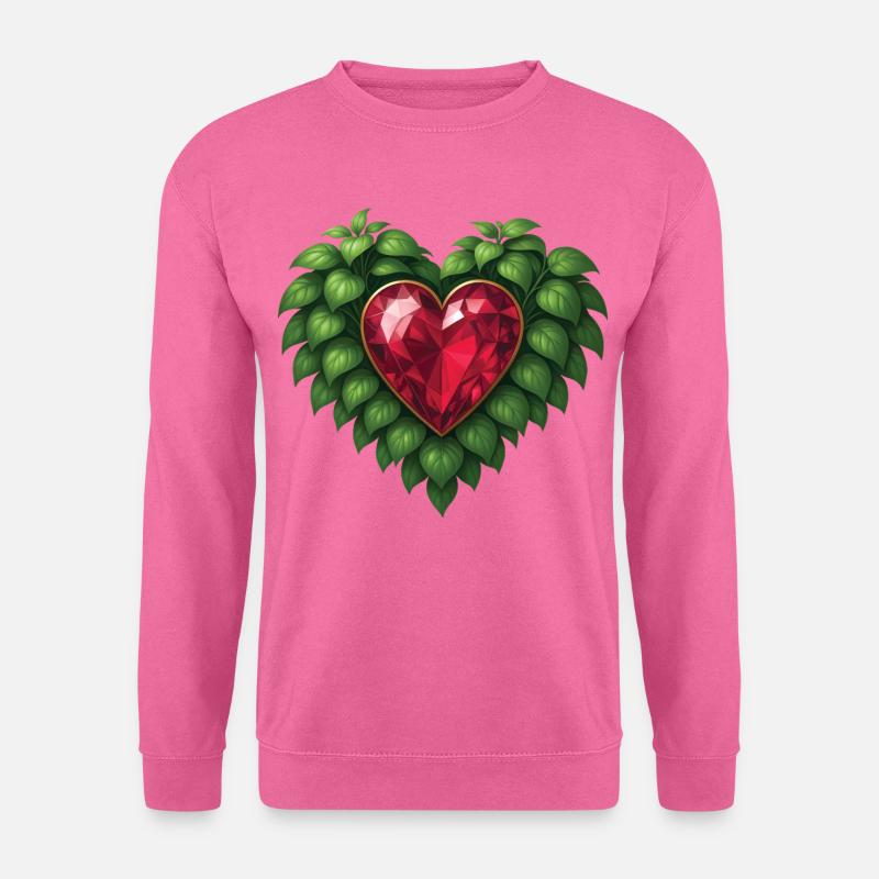 EARTH HEART – Frieden & Liebe - Unisex Pullover - Pink