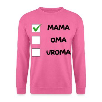 MAMA Checklist - Unisex Sweatshirt - pink - Front