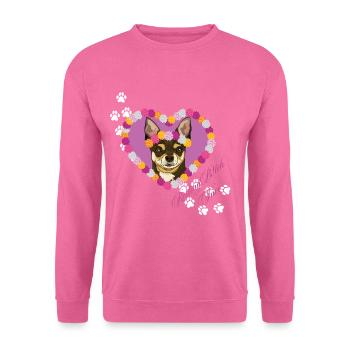 Resting B!tch Face Chihuahua - Unisex Sweatshirt - pink - Front
