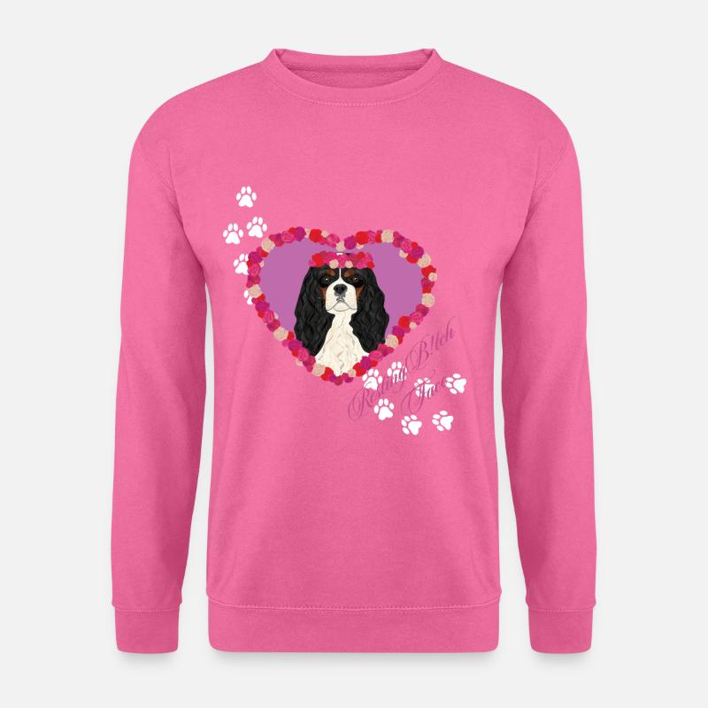 Ruhende B!tch Face Cavalier King - Unisex Pullover - Pink