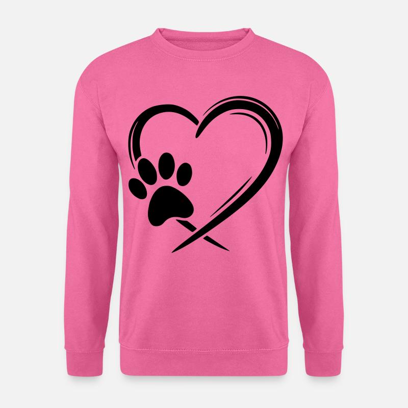 Paw Heart - Unisex Sweatshirt - pink
