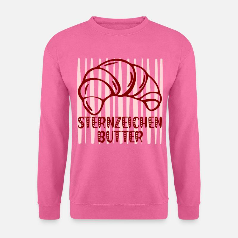 Sternzeichen Butter Croissants - Unisex Pullover - Pink