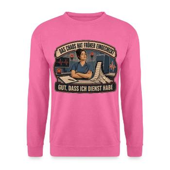 Das Chaos War Schon Da - Unisex Pullover - Pink - Vorne