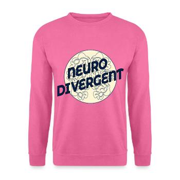 NEURODIVERGENT NEURODIVERSITÄT - Unisex Pullover - Pink - Vorne