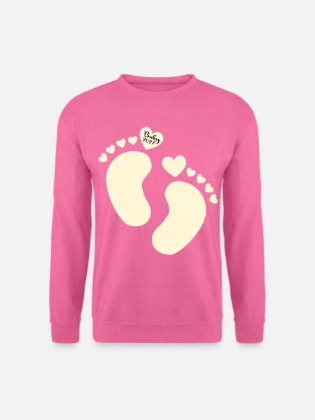 Geburt 2027 Babyfüße - Unisex Pullover - Pink