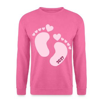 Baby verkünden 2027 Mädchen - Unisex Pullover - Pink - Vorne