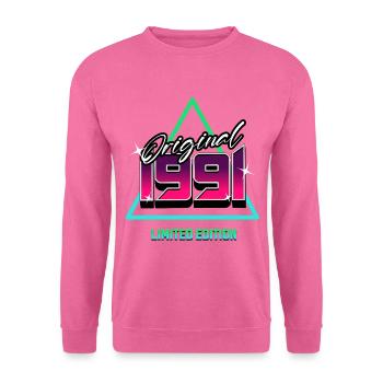 Original 1991 – 90er Jahre Retro Neon Kult Motiv - Unisex Pullover - Pink - Vorne