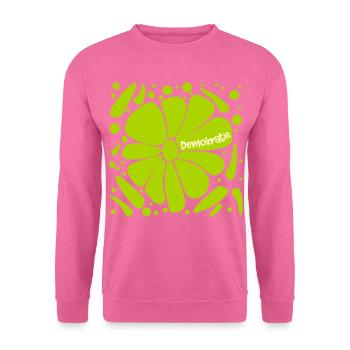 Blumen Demokratie - Unisex Pullover - Pink - Vorne
