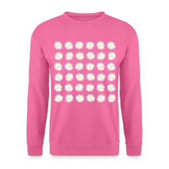 Gänseblümchen Blumen - Unisex Pullover - Pink - Vorne