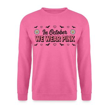 Im Oktober tragen wir Pink Pink Oktober 2026 - Unisex Pullover - Pink - Vorne