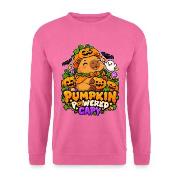Pumpkin Powered Capybara - Unisex Pullover - Pink - Vorne