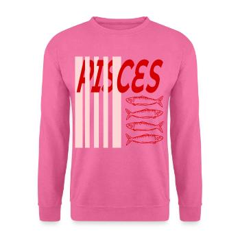 Sternzeichen Geburtstag Fische - Unisex Pullover - Pink - Vorne