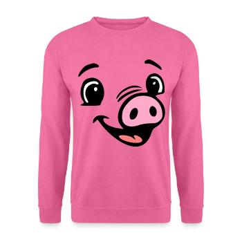 Ferkel Schweine Sau, Kostüm - Unisex Pullover - Pink - Vorne