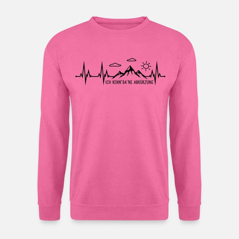 Ich kenn da ne Abkürzung - Wandern Berge - Unisex Pullover - Pink