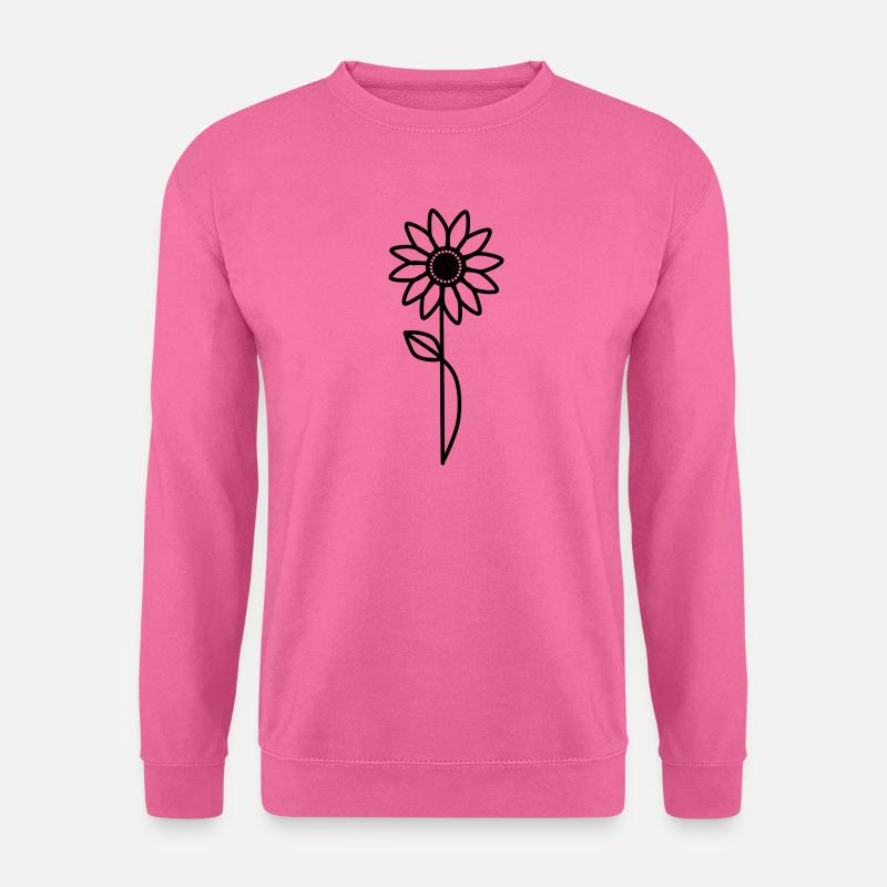 Minimalistische Sonnenblume - Unisex Pullover - Pink
