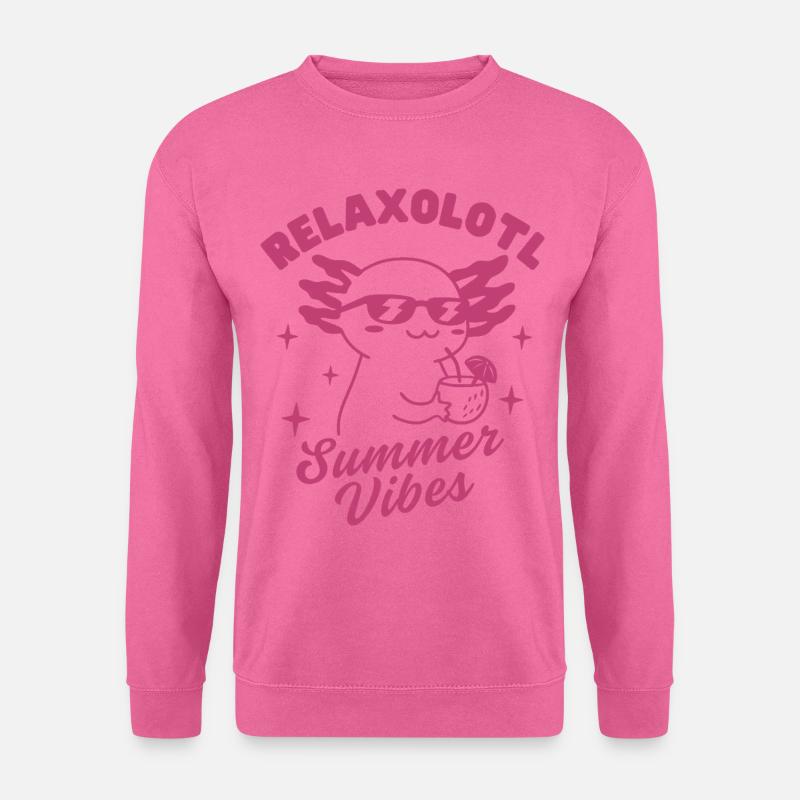 Relaxolotl Summer Vibes - Unisex Pullover - Pink