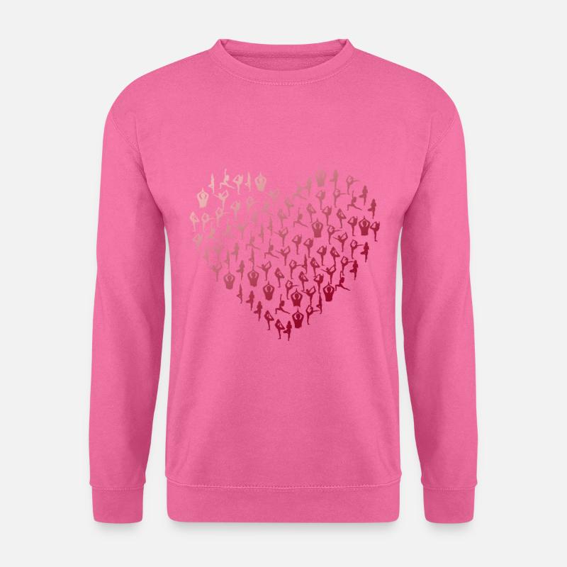 yoga Herz yogis minimal namaste yogis Buddha love - Unisex Pullover - Pink